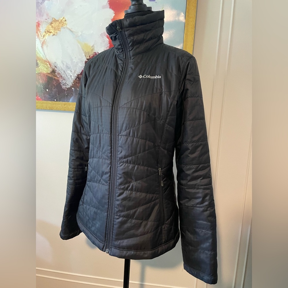 Columbia/EUC Women's Quilted Black Winter Jacket Sz Small